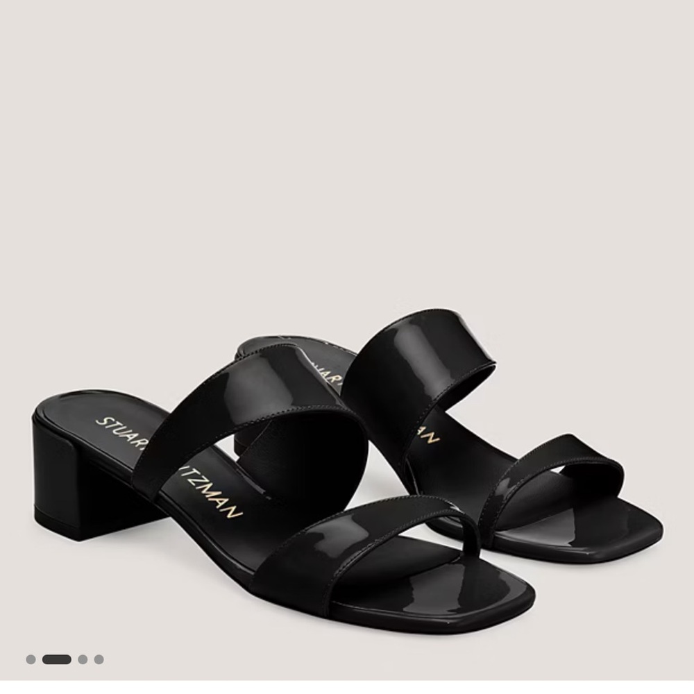 Stuart weitzman patent leather Miami slide 35